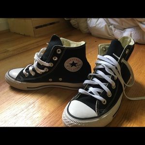 Black high top Converse